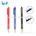 Retractable rubber ball pen ,red/black/blue ink rubberized ball pen